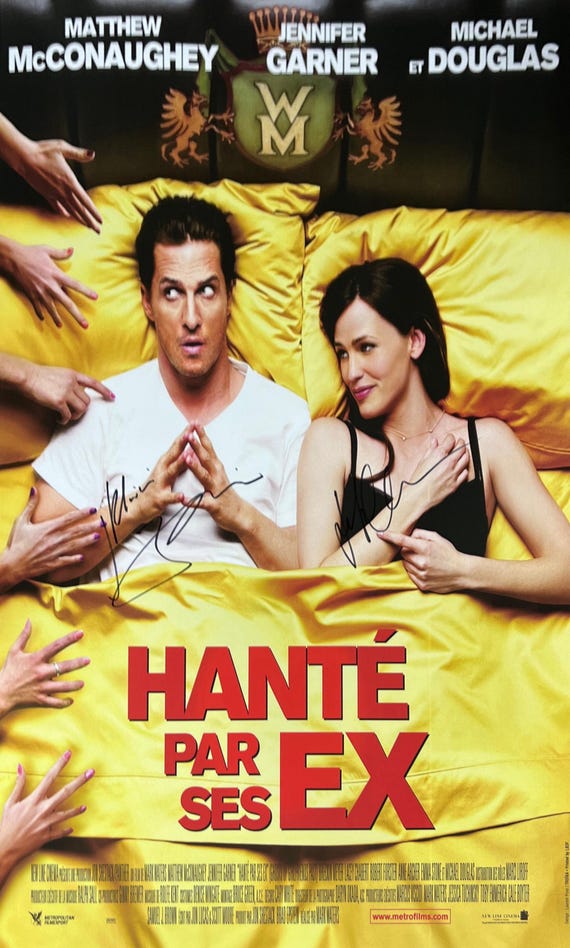 直筆サイン入り 過去のガールフレンドの幽霊 ポスター COA - Etsy 日本