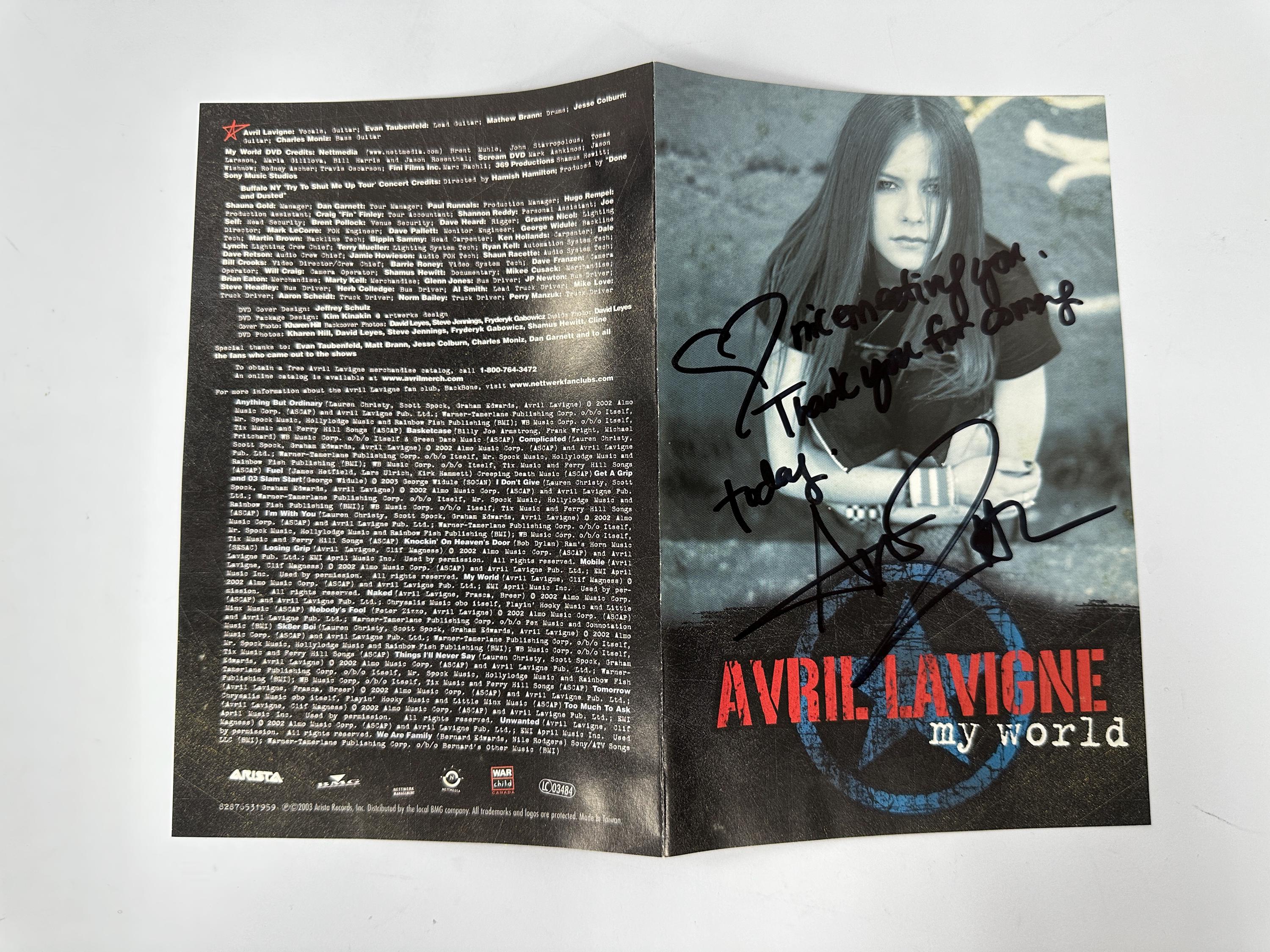 Avril Lavigne Signed Autographed - Etsy