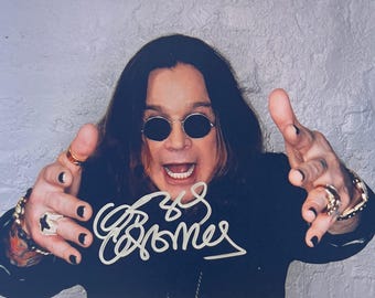 直筆サイン入りオジー・オズボーン写真 - Etsy 日本