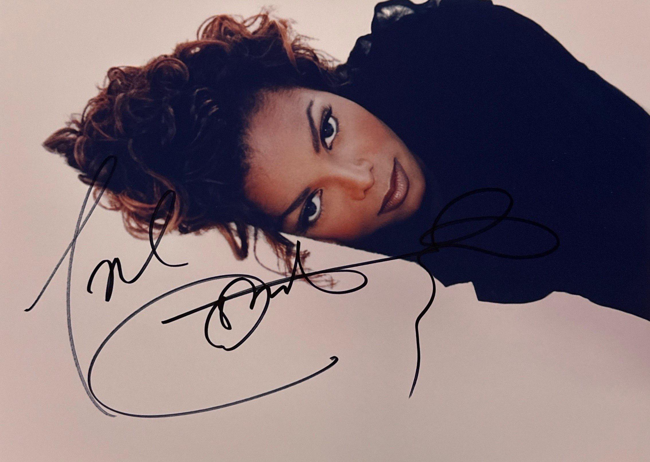 Janet Jackson Autographed - Etsy
