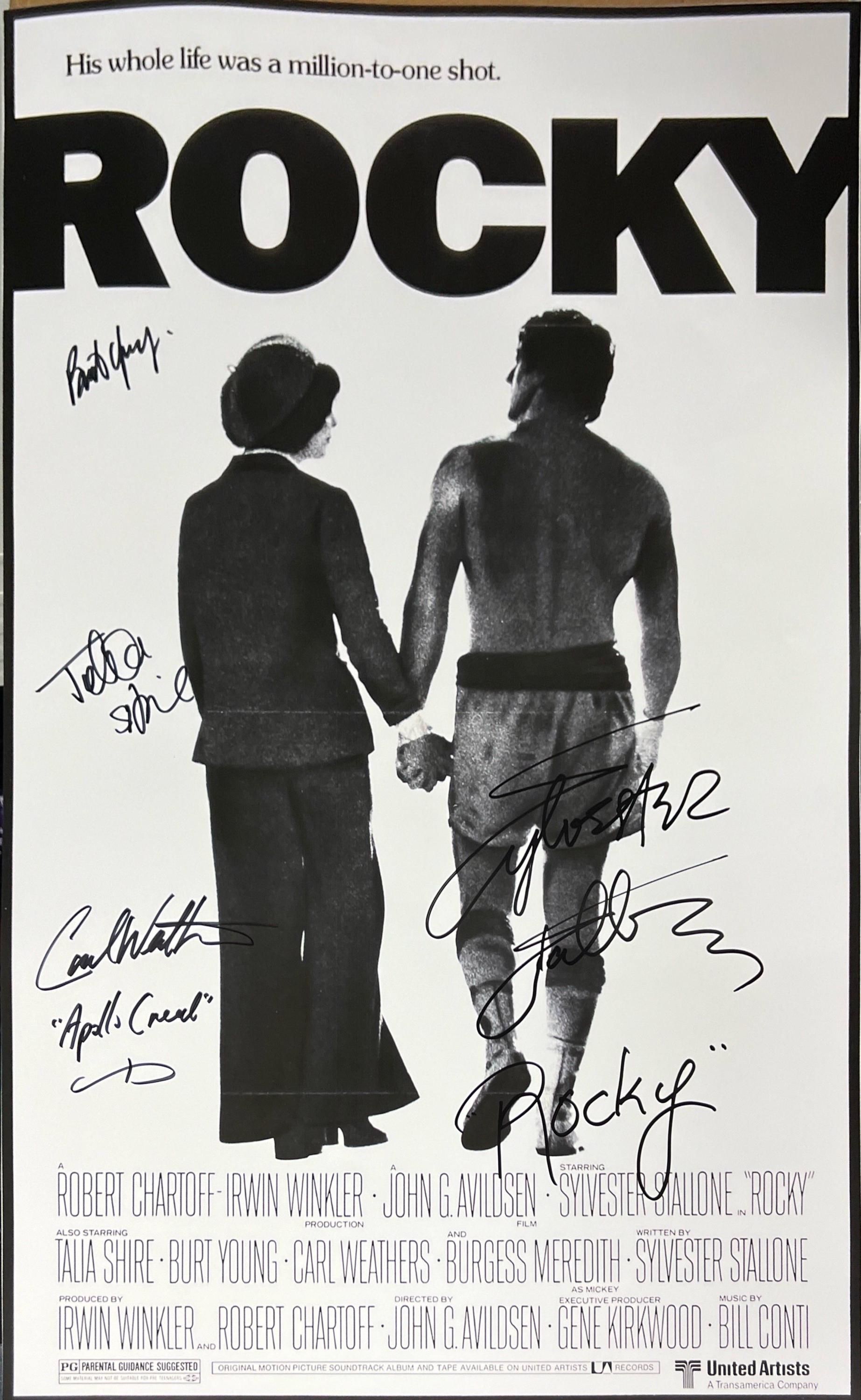 Autograph Signed Rocky Poster COA - Etsy