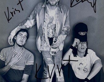 クリス・ノヴォセリックのサイン入り8x10ニルヴァーナ写真 - Etsy 日本