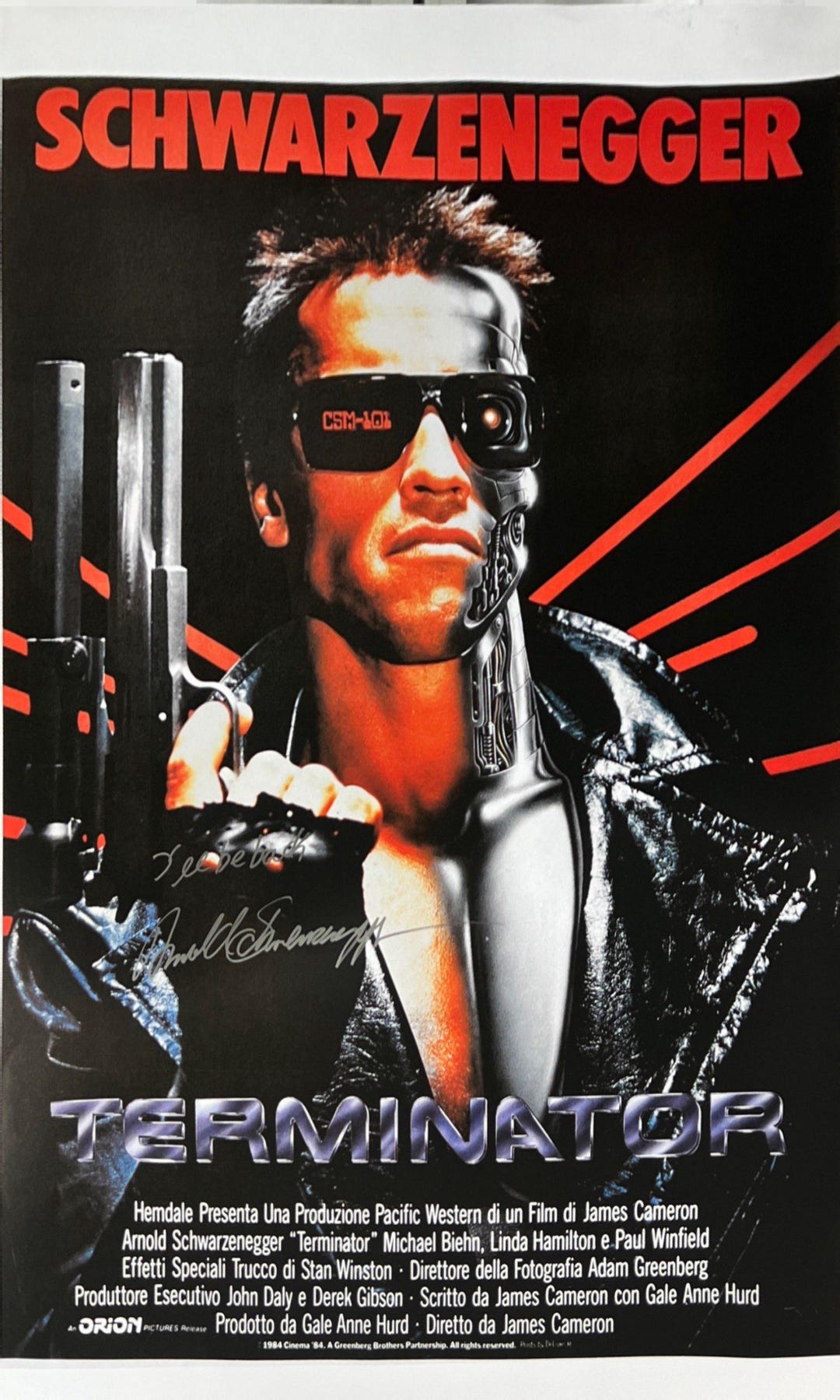 Terminator 3 Autographed Autograph Signed Terminator Poster COA - Etsy
