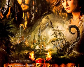 ハビエル・バルデム直筆サイン入り超大型写真…パイレーツ・オブ・カリビアン… ハビエル・バルデムのサイン入りパイレーツ・オブ・カリビアン