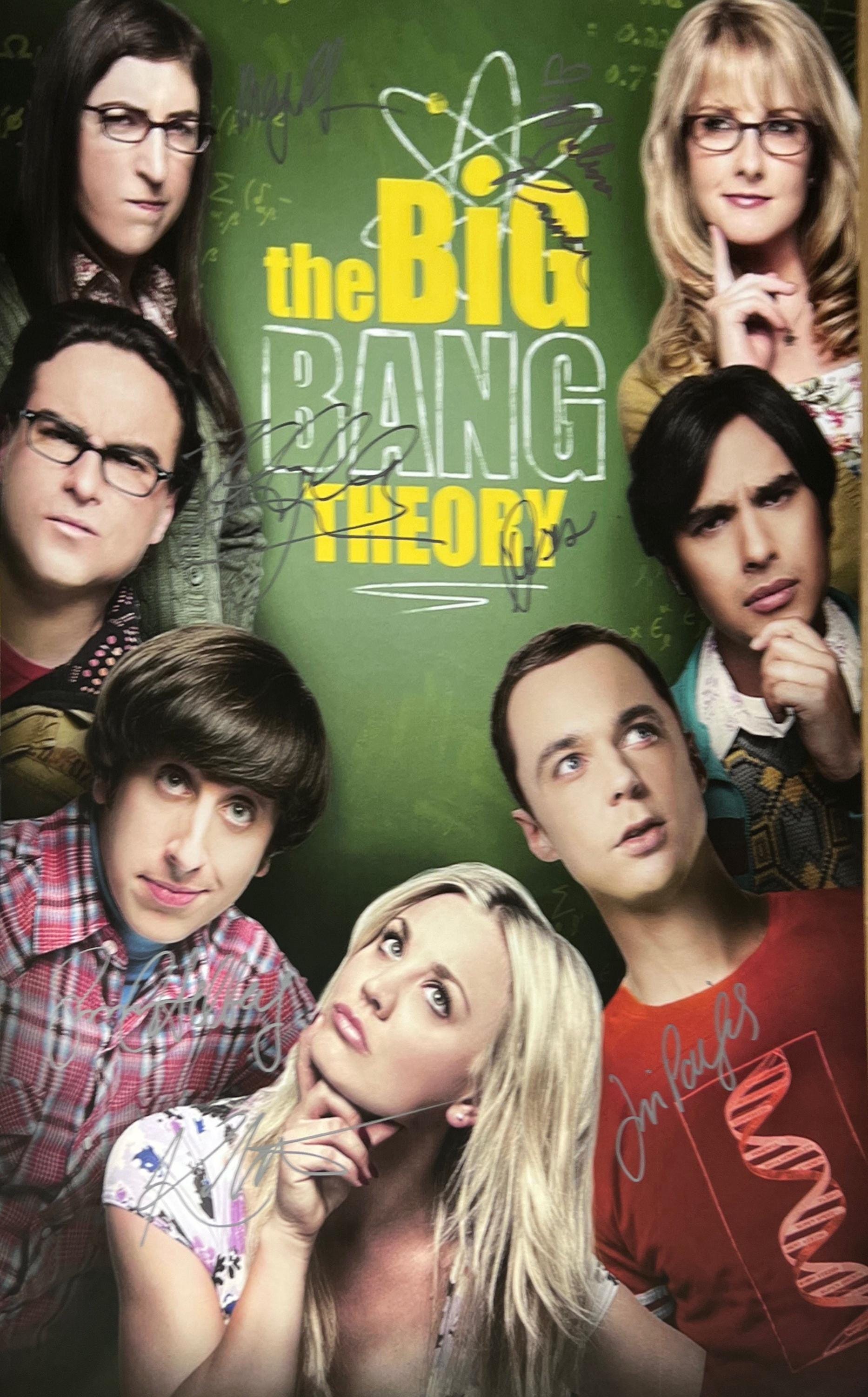 Autograph Signed Big Bang Theory Poster COA - Etsy