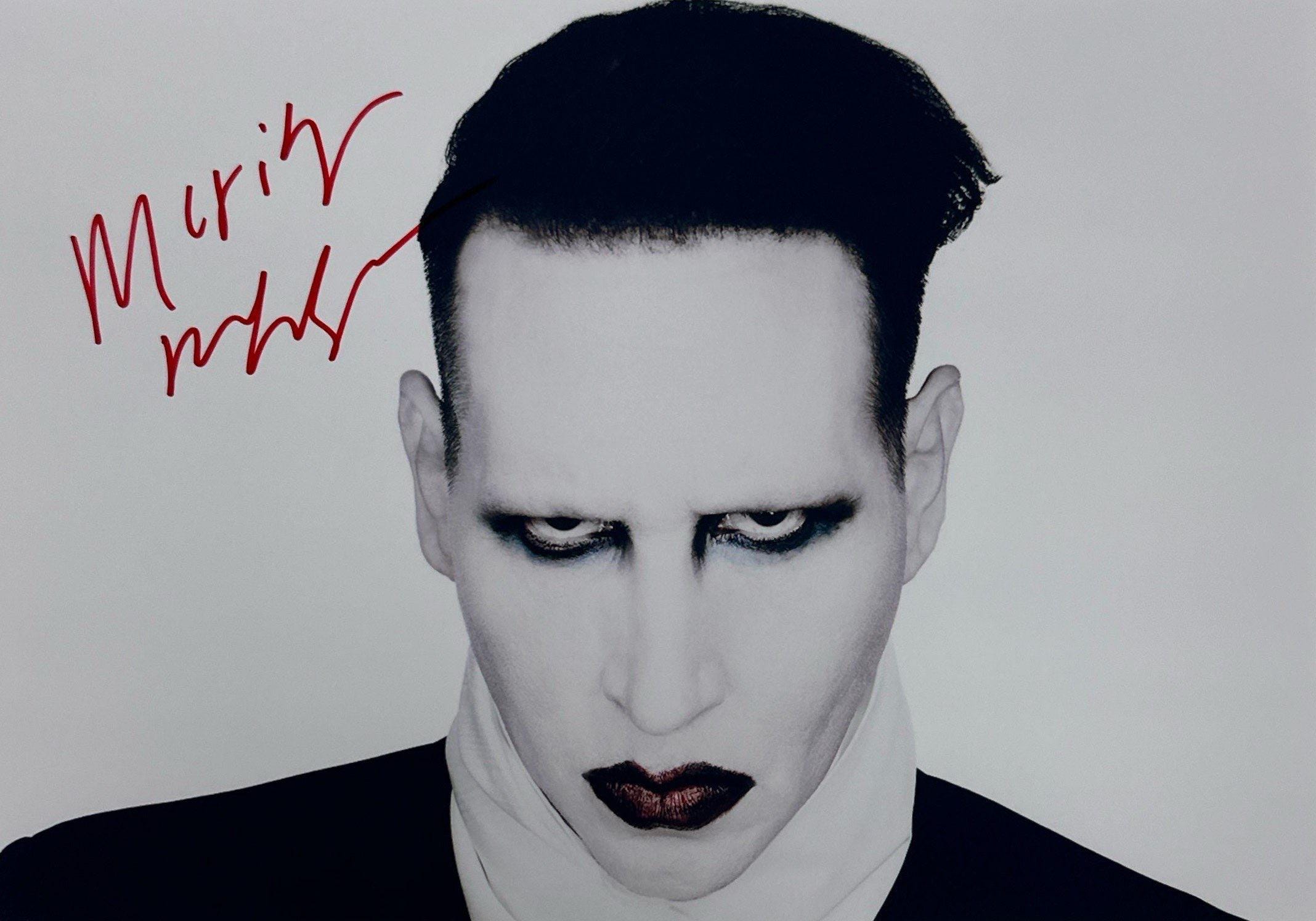 Marilyn manson autograph - Etsy 日本