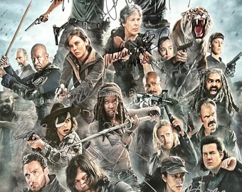 直筆サイン入りウォーキング・デッドポスター COA - Etsy 日本