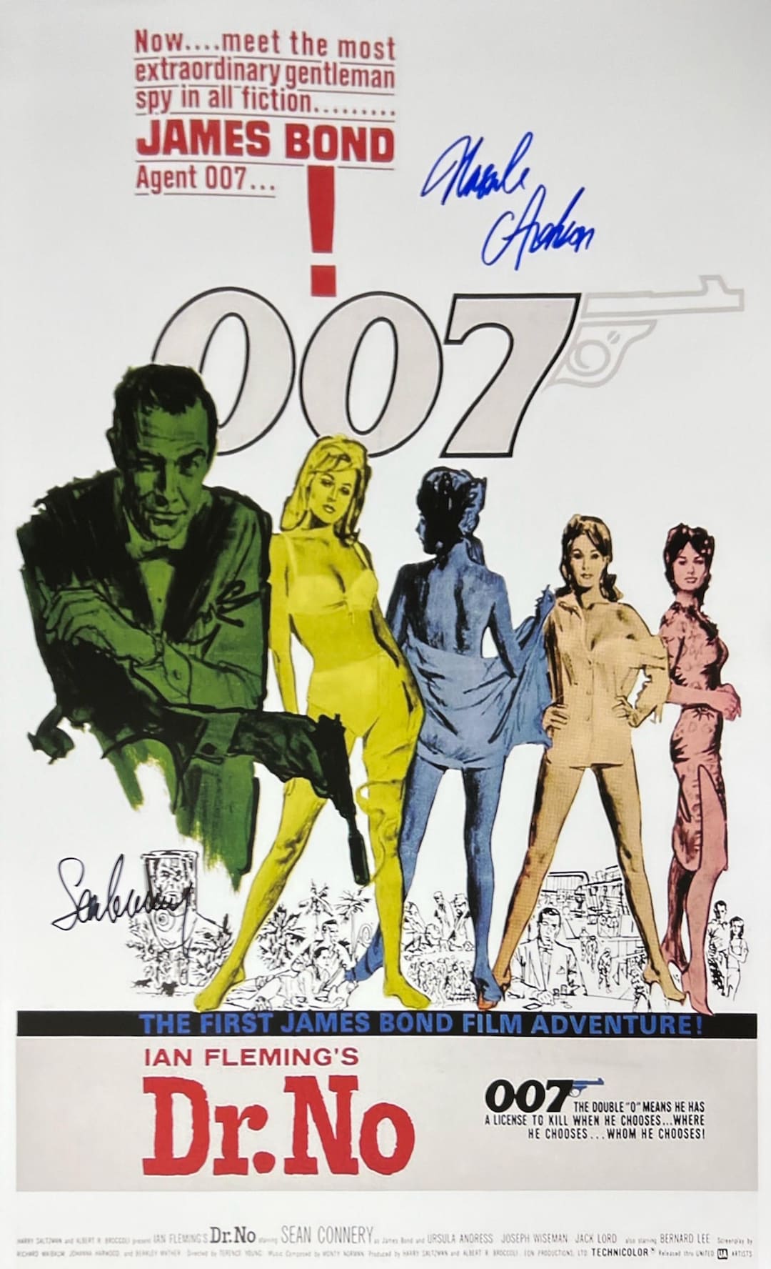 直筆サイン入り 007 ドクター・ノオ ポスター COA - Etsy 日本