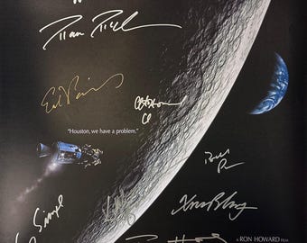 ゲイリー・シニーズのサイン入りアポロ13号ケン・マッティングリー写真
