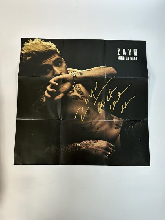 Autograph Signed Zayn Malik Mini Poster - Etsy UK
