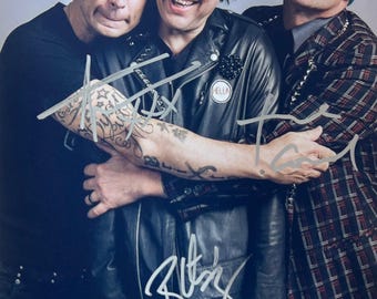 Autograph COA Signed Green Day Photo
