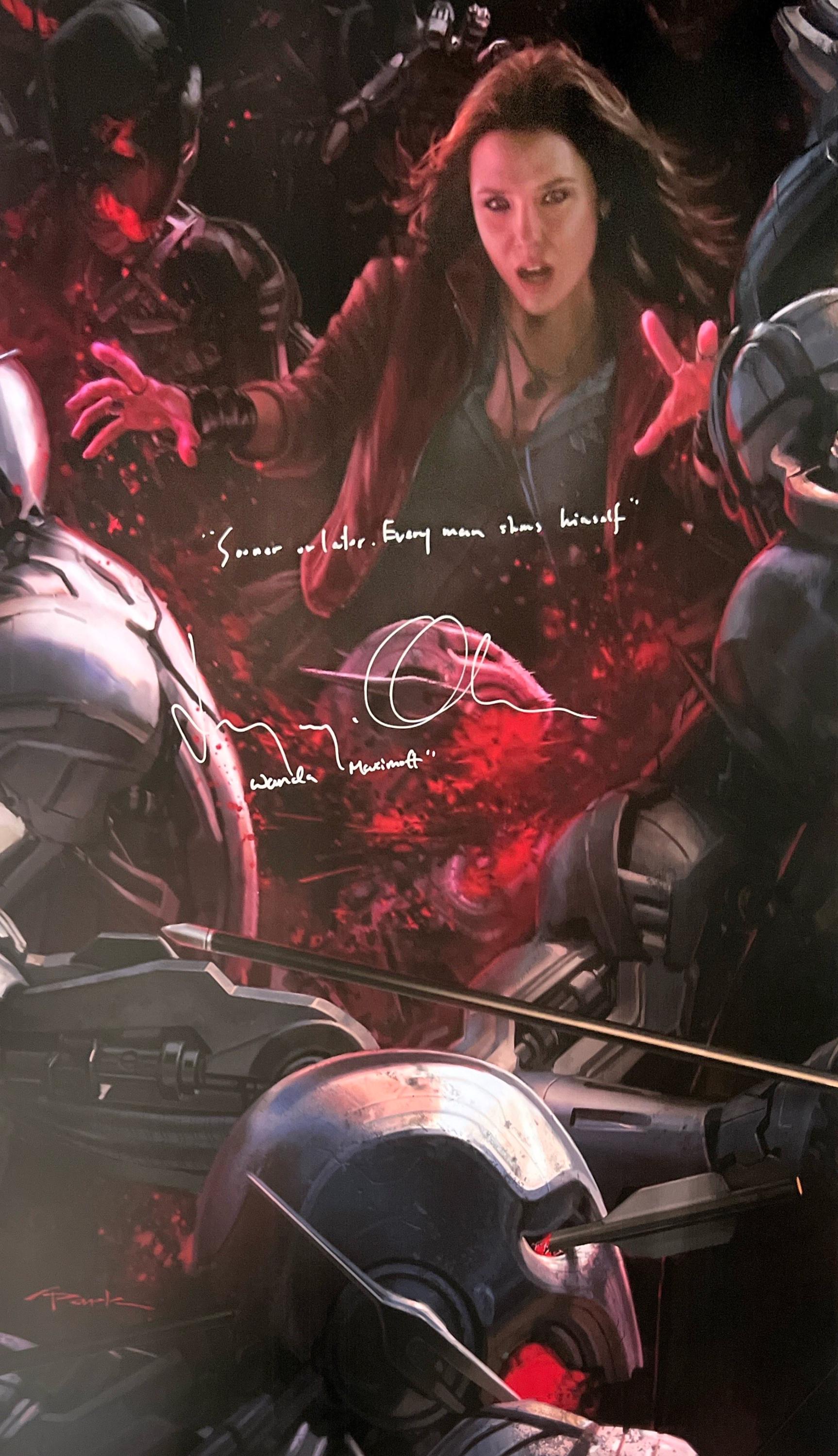 Autograph Signed Avengers Age of Ultron Poster COA - Etsy
