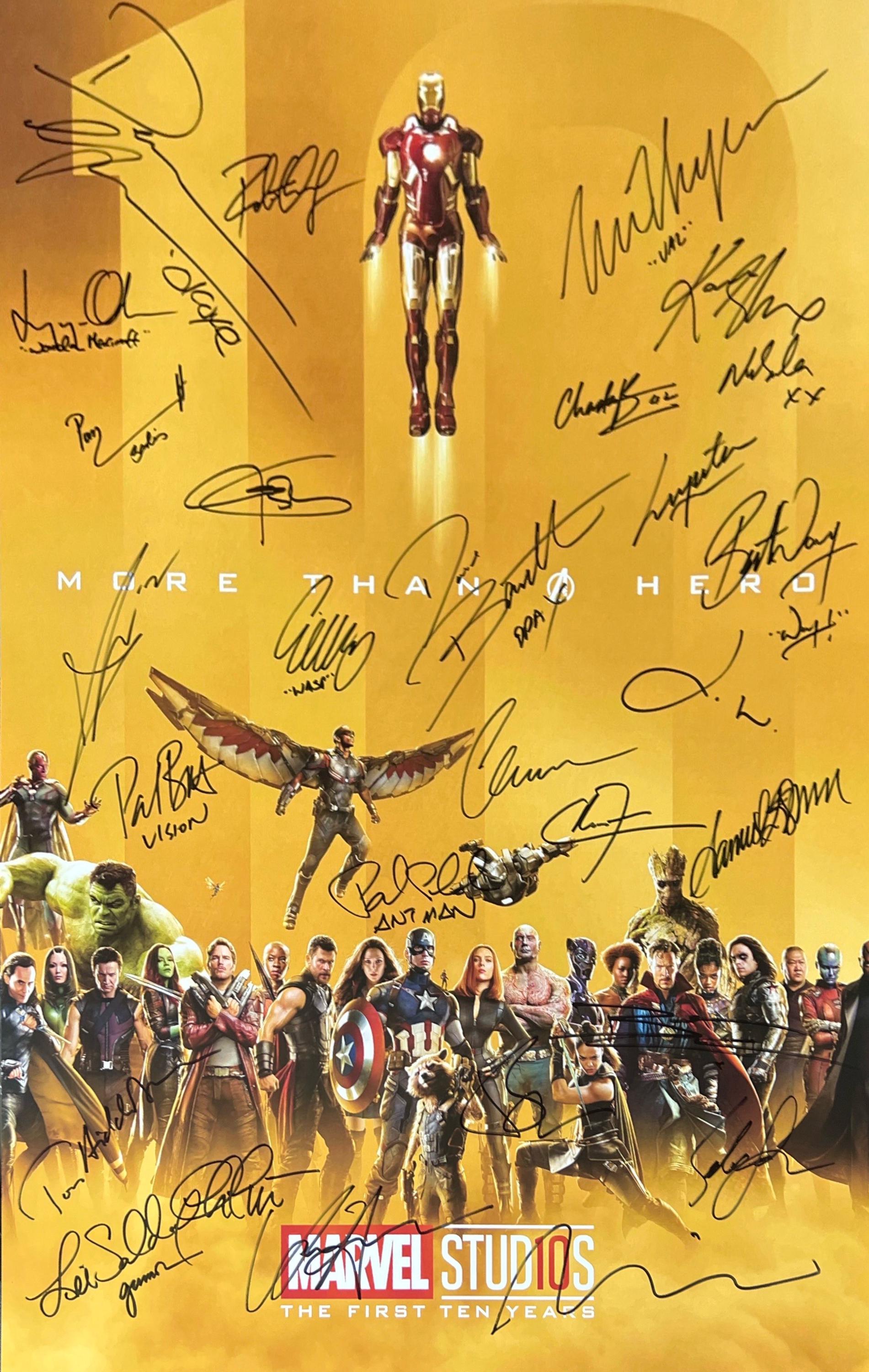 【直筆サイン】クリスプラット　アベンジャーズ　ピータークイル 直筆サイン入りアベンジャーズポスター COA - Etsy 日本