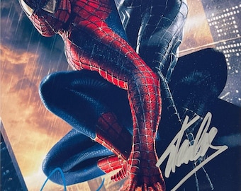 スパイダーマン　トビー・マグワイア 直筆サイン入り写真 保証書付き　mc9 スパイダーマン トビー・マグワイア 直筆サイン入り写真 保証書