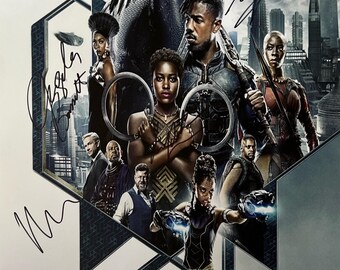 直筆サイン入りブラックパンサーポスター COA - Etsy 日本