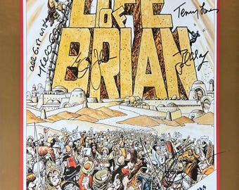 Autograph Signed Monty Python Poster