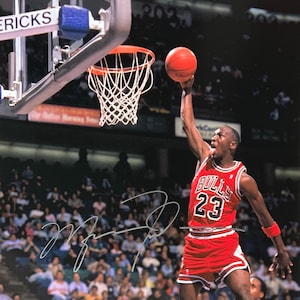 Autograph Signed Michael Jordan Poster COA - Etsy