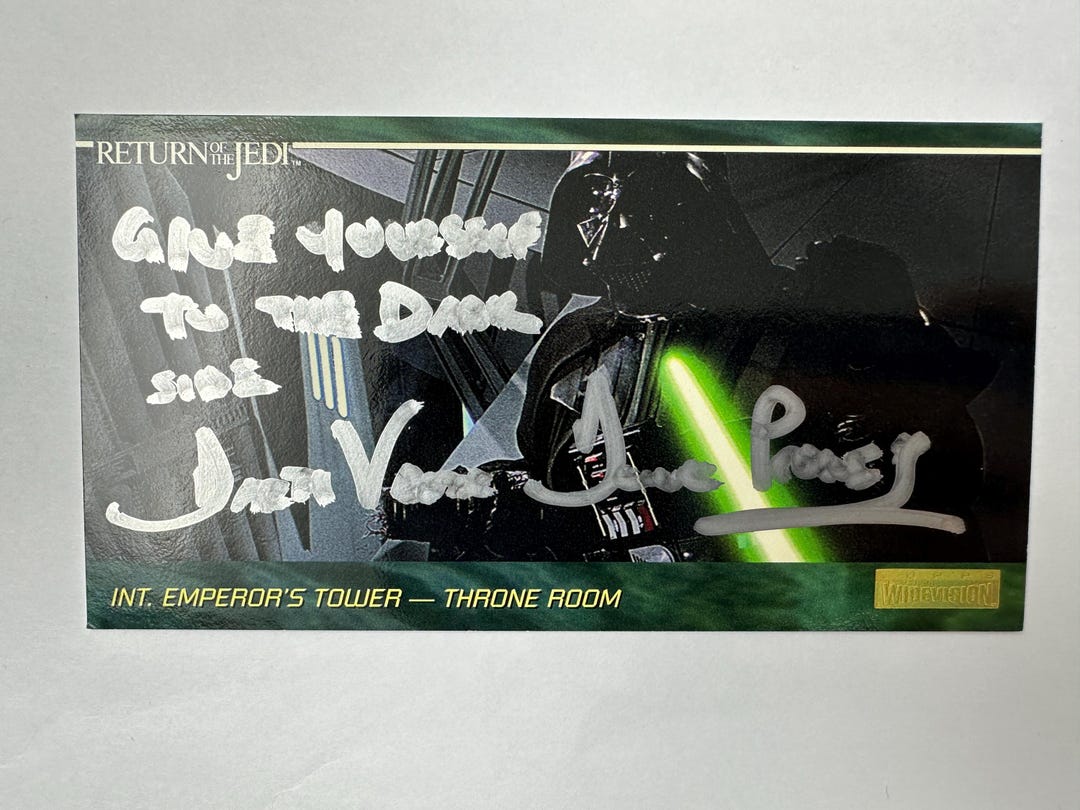 スター・ウォーズのトレーディングカード（サイン入り） - Etsy 日本