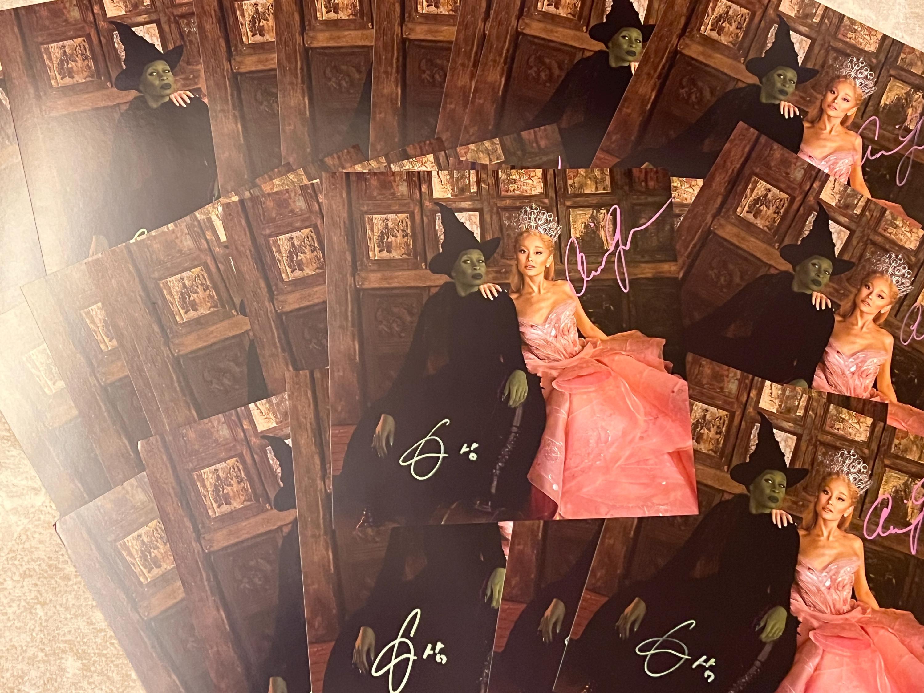Autograph Signed Wicked Ariana Grande Cynthia Erivo Official Big