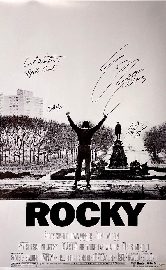 Autograph Signed Rocky Poster COA - Etsy