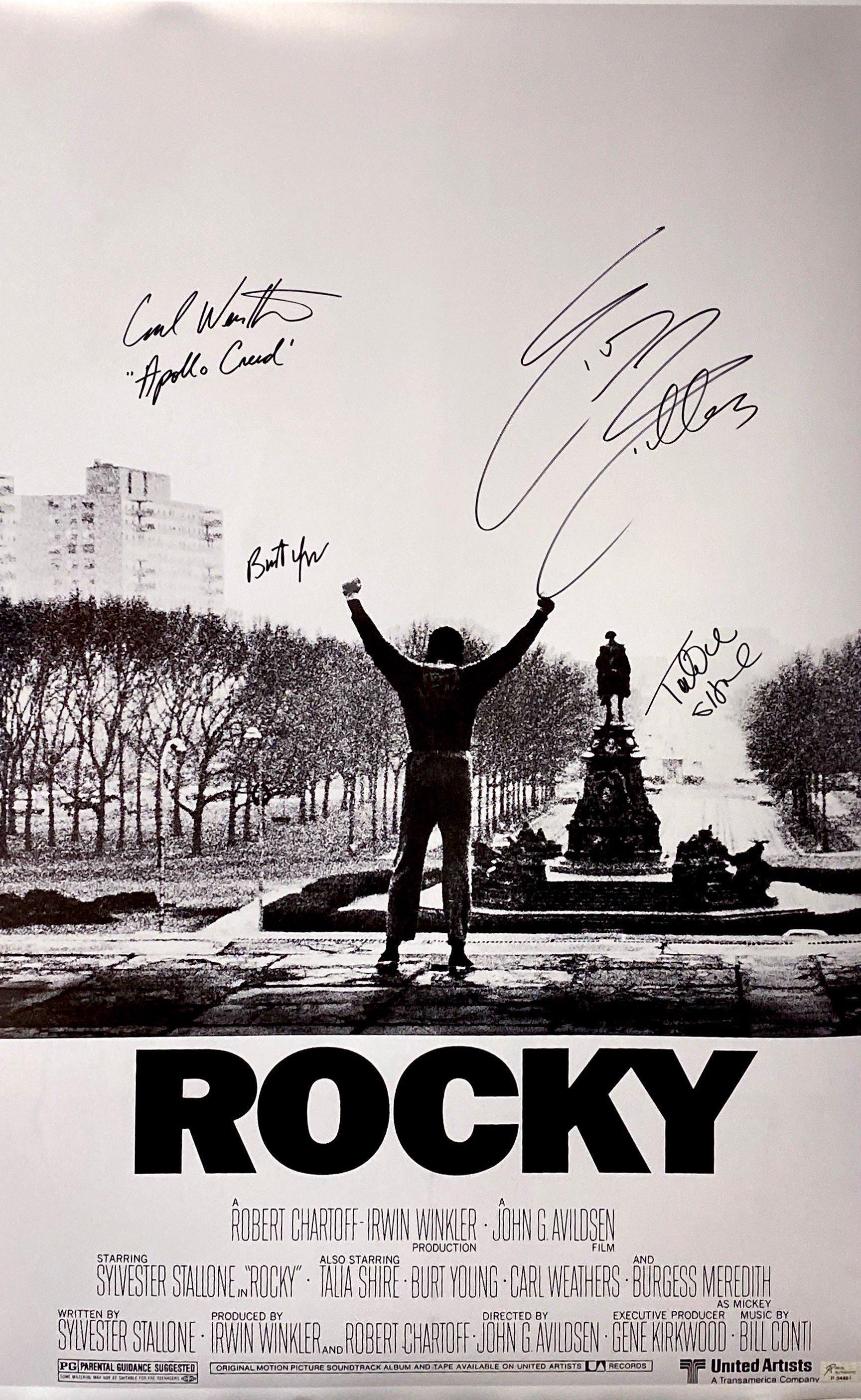 Autograph Signed Rocky Poster COA - Etsy