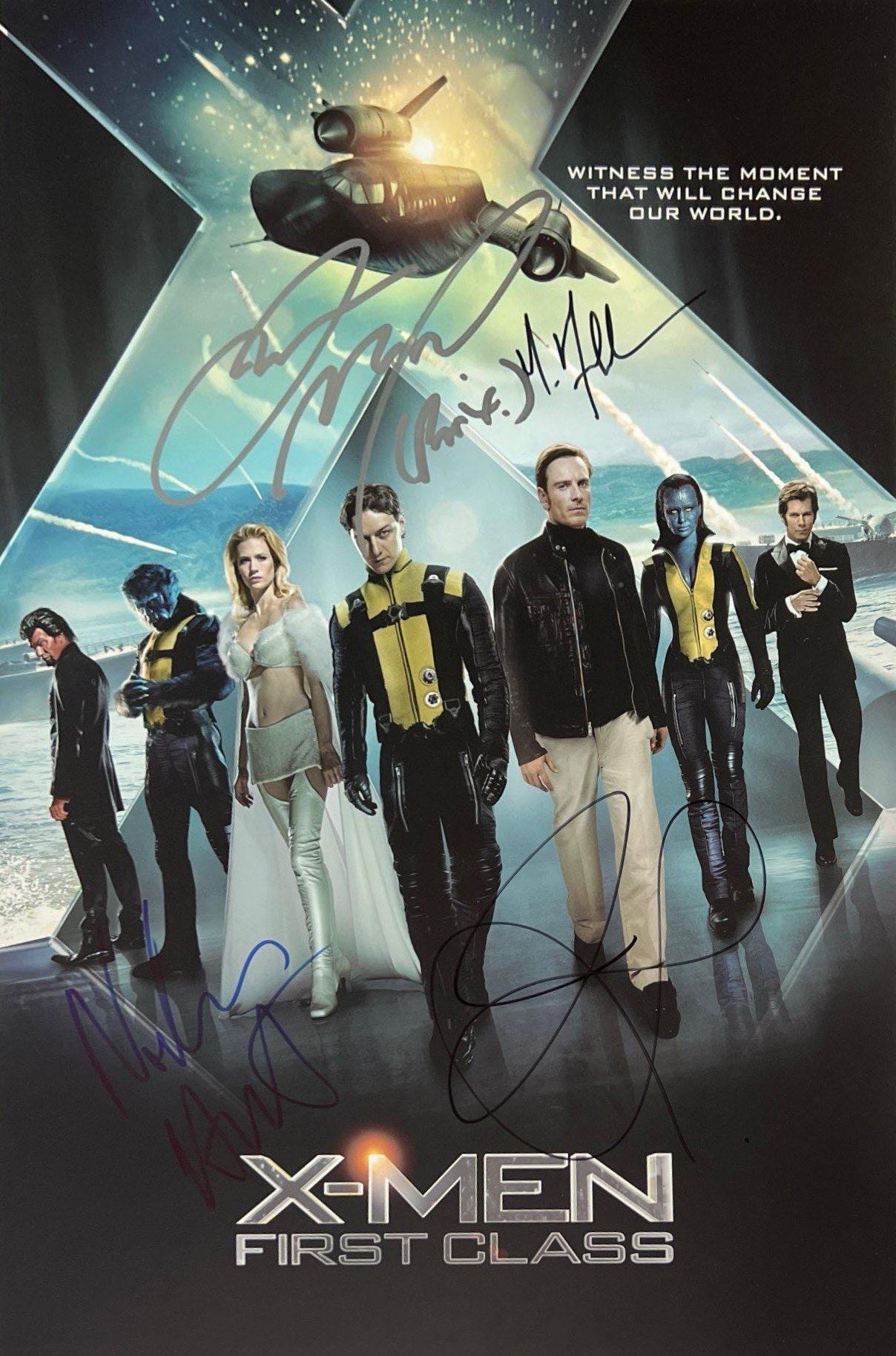Autograph Signed Xmen First Class Poster COA - Etsy
