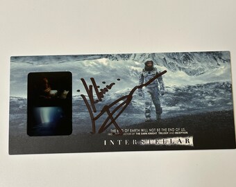 Autograph Signed COA Interstellar Flim Card Matthew McConaughey