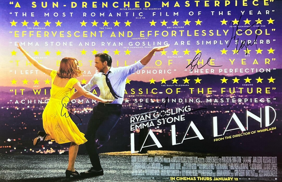 エマ・ストーン直筆サイン入り超大型写真…ラ・ラ・ランド 直筆サイン入り「ラ・ラ・ランド」ポスター COA - Etsy 日本