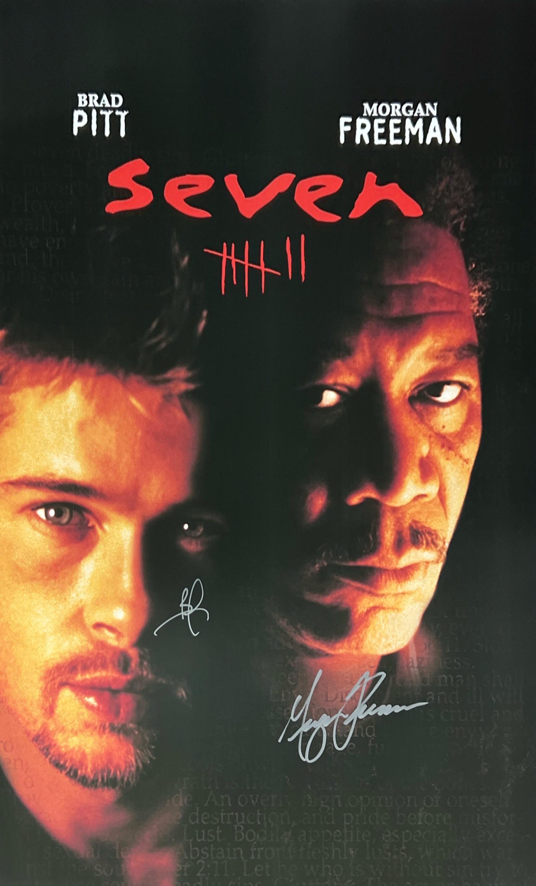 Autograph Signed Seven Poster - Etsy