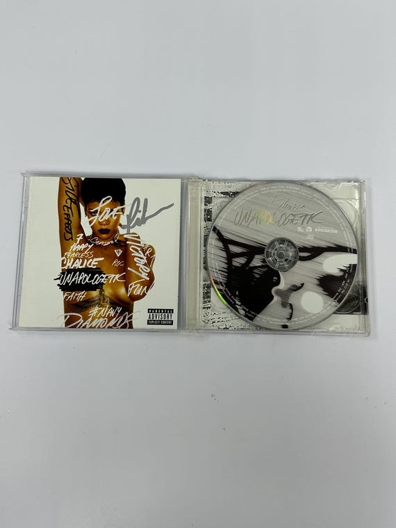 Autograph Signed Rihanna CD - Etsy
