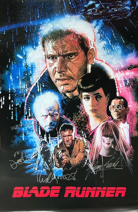直筆サイン入りブレードランナーポスター COA - Etsy 日本