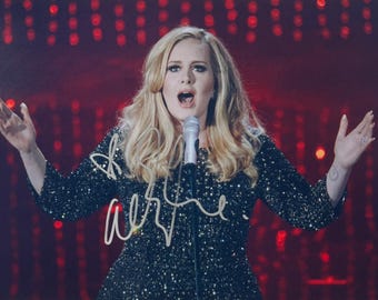 Autograph COA Signed Adele Photo