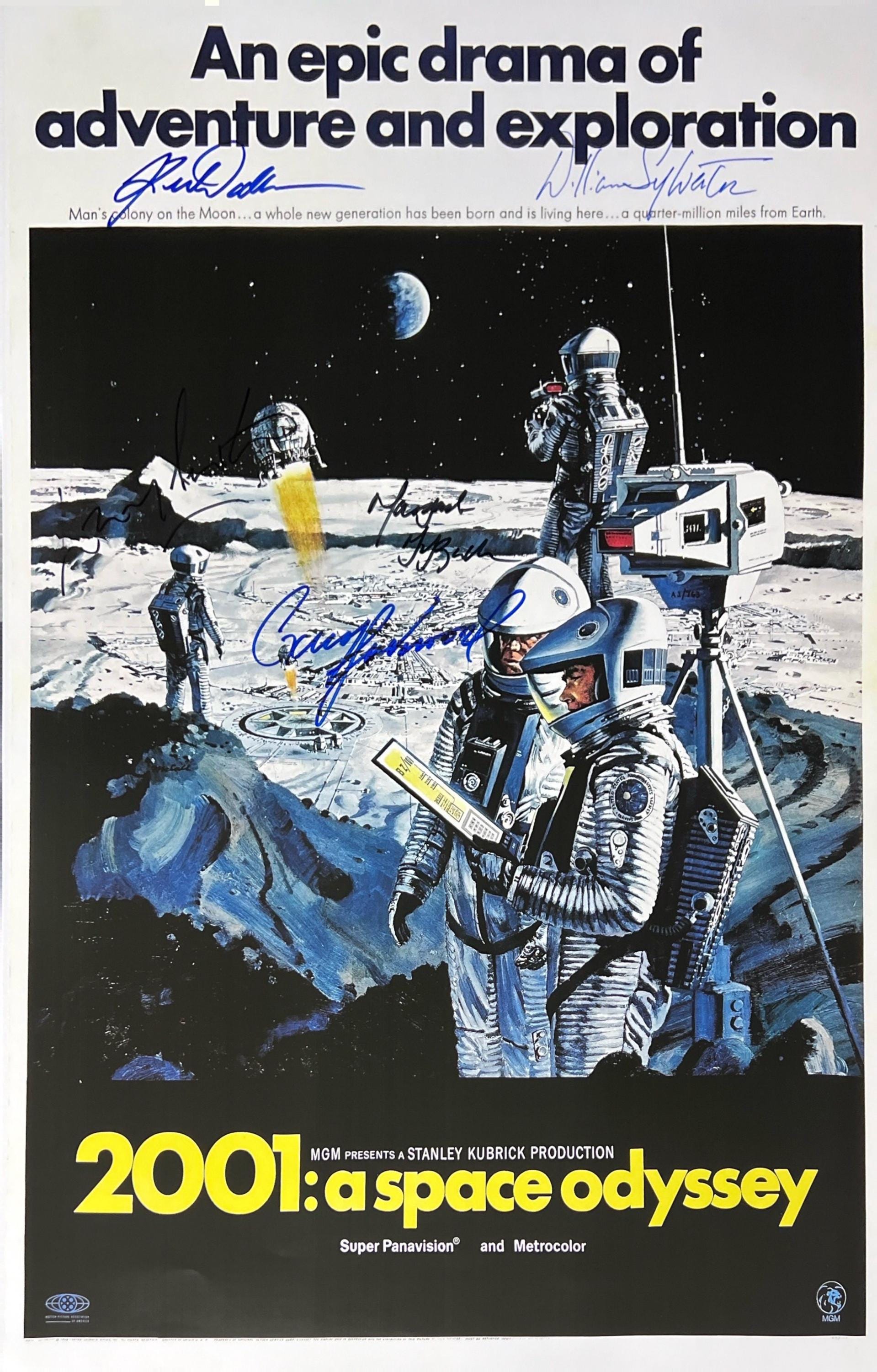 Autograph Signed 2001 : A Space Odyssey Poster COA - Etsy