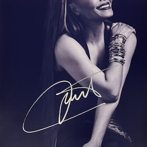 Janet Jackson Autographed Signed - Etsy