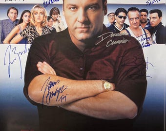 Autograph Signed The Sopranos Poster COA
