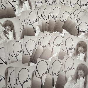 Autogramm signiert Taylor Swift The Tortured Poets Abteilung Einlegekarte Nur