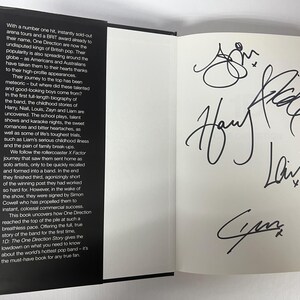 Handsigniertes One Direction Buch COA