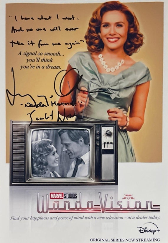 エリザベス・オルセン（スカーレット・ウィッチ）/直筆サイン入りポスター エリザベス・オルセン（スカーレット・ウィッチ）/直筆サイン入り