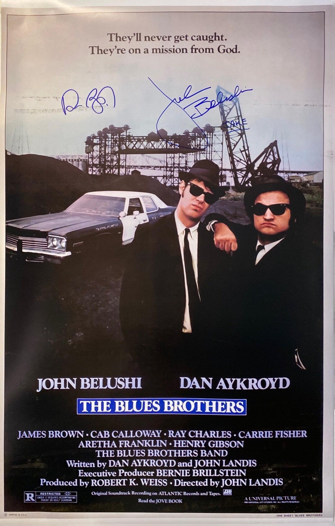 The Blues Brothers 直筆サイン入りポスター ブルースブラザーズ 直筆サイン入りブルーブラザーズポスター COA - Etsy 日本
