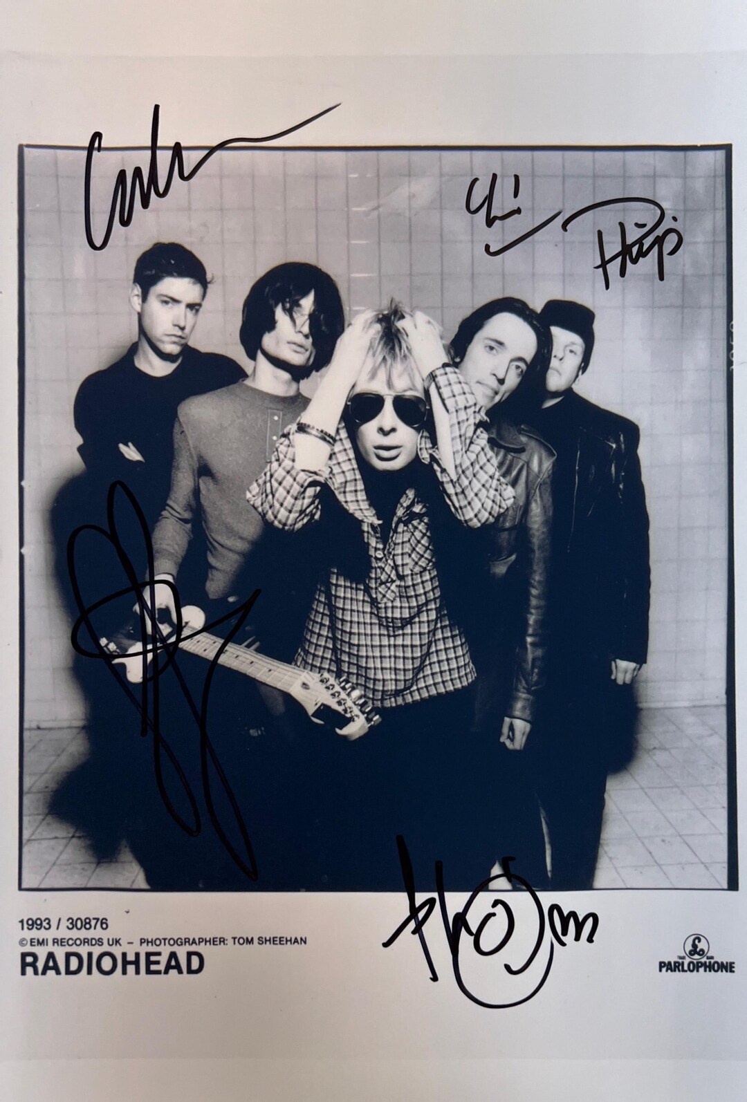 Autograph COA Signed Radiohead Photo - Etsy Australia