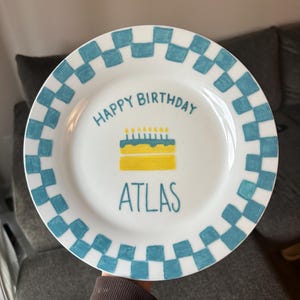 Benutzerdefinierte Junge Geburtstagsteller | Geburtstag Geschenke | Alles Gute zum Geburtstag | Geburtstags-Tradition | Kundenspezifisches Geburtstagsgeschenk