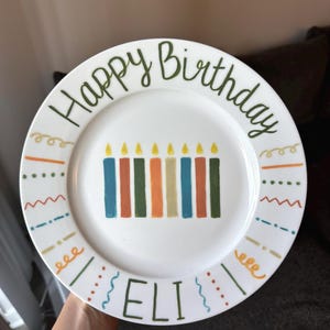 Custom Birthday Plates | Birthday Gifts | Happy Birthday | Birthday Tradition | Custom Birthday Gift