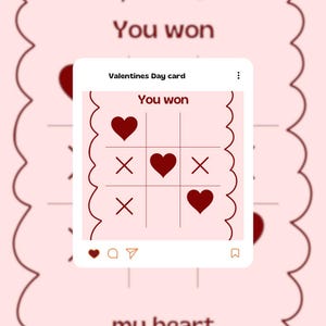Tarjeta de felicitación de San Valentín, te ganaste mi corazón, amor, pareja