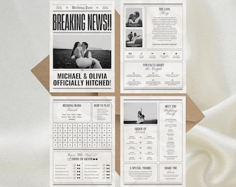 Personalised Wedding Newspaper