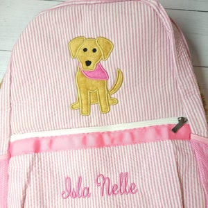 Seersucker Rucksack, personalisierter Rucksack, Mädchen Windeltasche, Mädchen Geburtstagsgeschenk