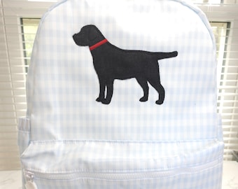 Mochila personalizada de cuadros azules: bolsa cambiador de nailon lavable