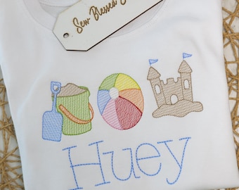 Personalized Monogram Beach Shirt: Custom Summer Gift