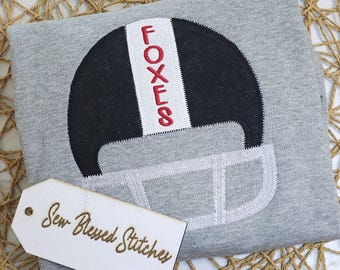 Personalized Boy Football Applique Shirt: Custom Monogram Gift