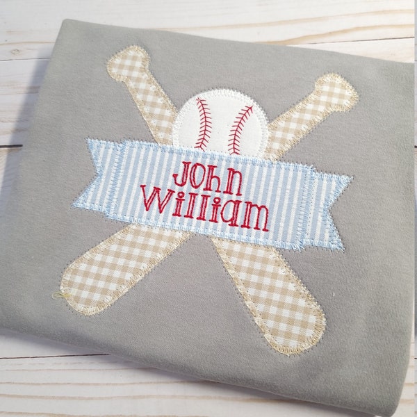 Baseball Applique Etsy