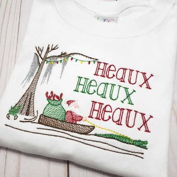 Embroidered Cajun Christmas Shirt